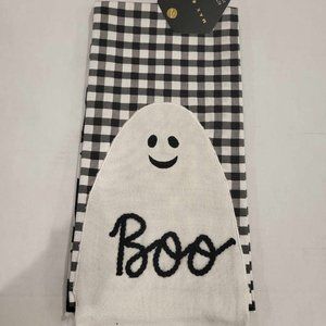 BOO! Ghost Kitchen Towels Spooky Goth Home Decor Halloween Decor